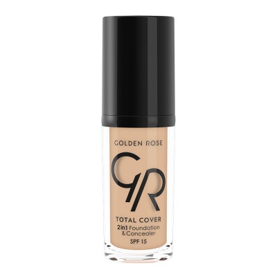 GOLDEN ROSE Total Cover 2in1 Foundation & Concealer - 05 Cool Sand (30gr)