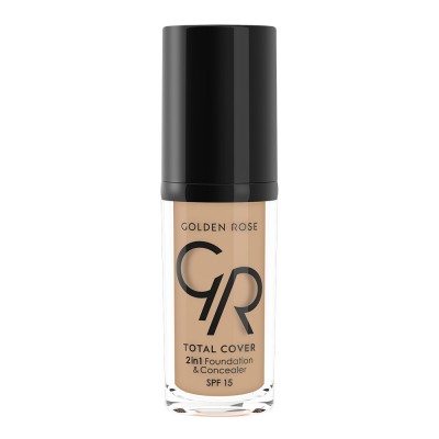 GOLDEN ROSE Total Cover 2in1 Foundation & Concealer - 06 Taupe (30gr)