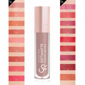 GOLDEN ROSE Soft & Matte Creamy LipColor - 114 (5,5ml) ΚΡΑΓΙΟΝ
