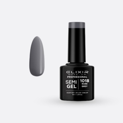 ELIXIR Ημιμόνιμο βερνίκι 8ml – #1018 (Rare Gray) 8ml