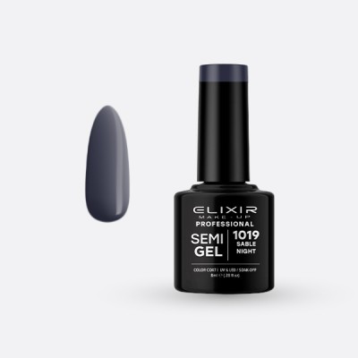 ELIXIR Ημιμόνιμο βερνίκι 8ml – #1019 (Sable Night) 8ml