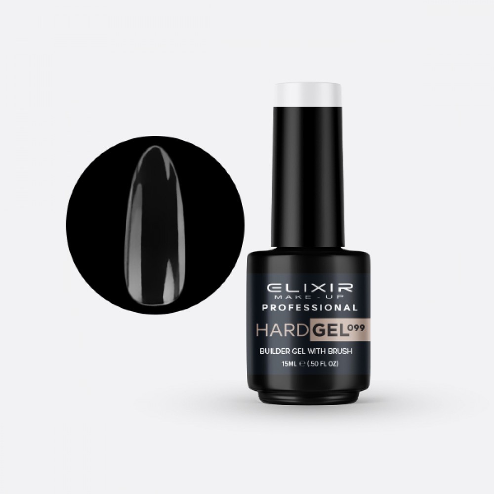 ELIXIR Hard Gel 099 - Builder Gel With Brush 15 ml ΗΜΙΜΟΝΙΜΑ