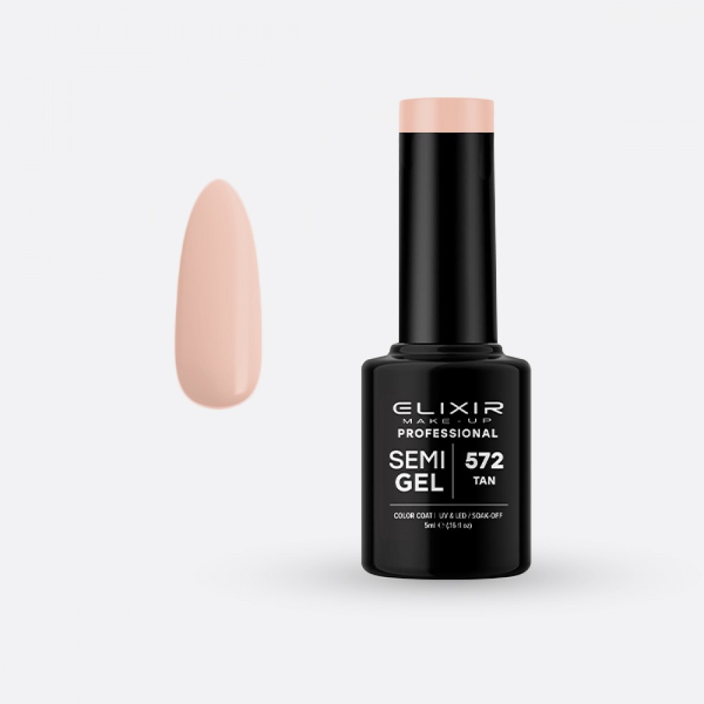 ELIXIR Ημιμόνιμο βερνίκι 5ml – #572 (Tan) ΗΜΙΜΟΝΙΜΑ