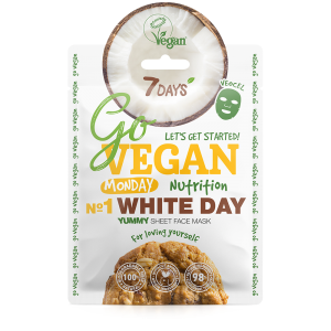 7DAYS GoVegan sheet mask WHITE DAY 25g ΜΑΣΚΕΣ