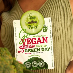 7DAYS GoVegan sheet mask GREEN DAY 25g ΜΑΣΚΕΣ