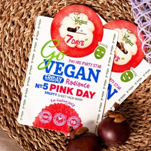 7DAYS GoVegan sheet mask PINK DAY 25g ΜΑΣΚΕΣ