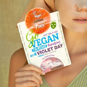 7DAYS GoVegan sheet mask VIOLET DAY 25g ΜΑΣΚΕΣ