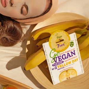 7DAYS GoVegan sheet mask ΥELLOW DAY 25g ΜΑΣΚΕΣ