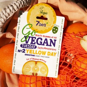 7DAYS GoVegan sheet mask ΥELLOW DAY 25g ΜΑΣΚΕΣ