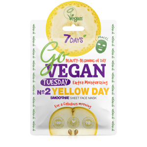 7DAYS GoVegan sheet mask ΥELLOW DAY 25g ΜΑΣΚΕΣ