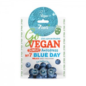 7DAYS GoVegan sheet mask BLUE DAY 25g ΜΑΣΚΕΣ