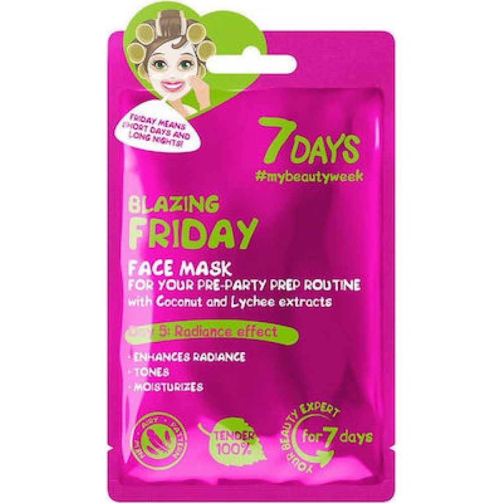 7DAYS Beauty Week Blazing Friday Sheet Mask 28g ΜΑΣΚΕΣ