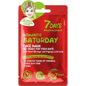 7DAYS Beauty Week Romantic Saturday Sheet Mask 28g ΜΑΣΚΕΣ
