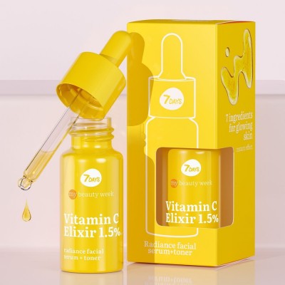7DAYS My Beauty Week Vitamin C Elixir 1,5% Radiance Facial Serum + Toner 20ml