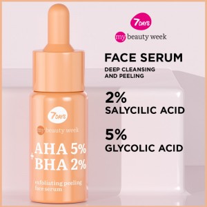 7DAYS My Beauty Week AHA 5% + BHA 2% Exfoliating Peeling Face Serum 20ml SKINCARE
