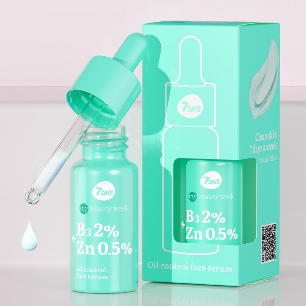 7DAYS My Beauty Week B3 + Zn Oil Control Face Serum 20ml SKINCARE