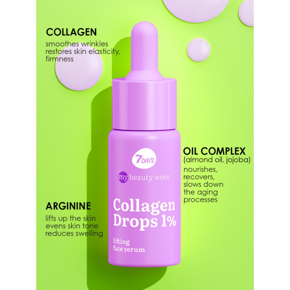 7DAYS My Beauty Week Collagen Drops 1% Lifting Face Serum 20ml SKINCARE