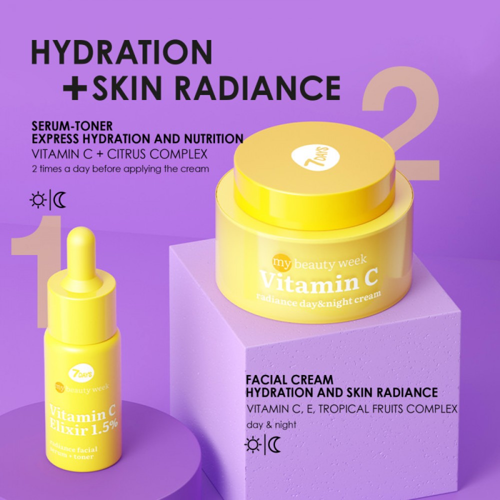 7DAYS My Beauty Week Vitamin C Radiance Day & Night Cream 50ml ΚΡΕΜΕΣ ΠΡΟΣΩΠΟΥ