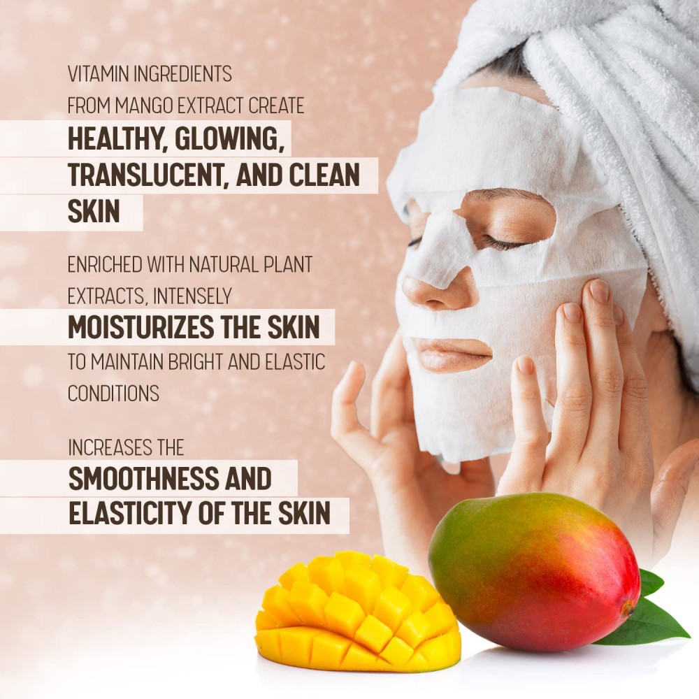 BEAUTY KEI Micro Facialist Boosting Mango Essence Mask 23g ΜΑΣΚΕΣ