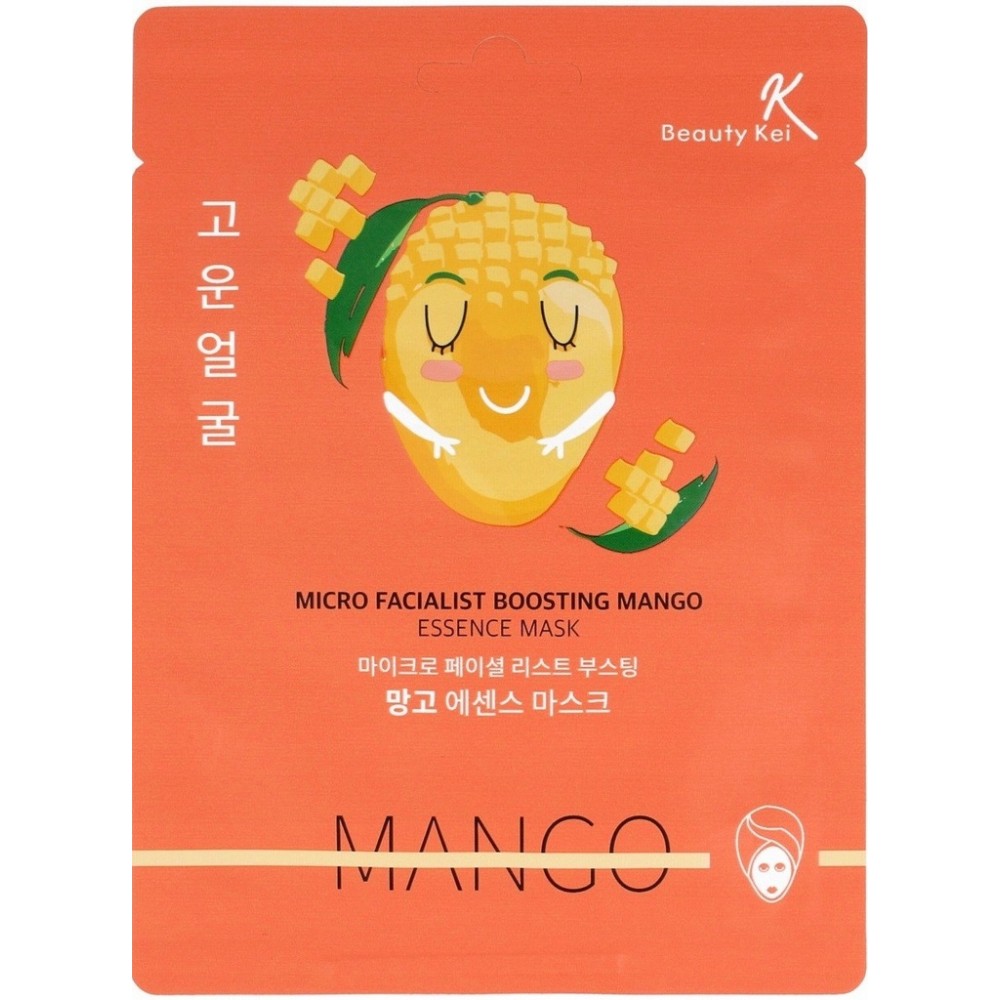 BEAUTY KEI Micro Facialist Boosting Mango Essence Mask 23g ΜΑΣΚΕΣ