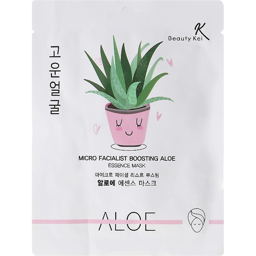 BEAUTY KEI Micro Facialist Boosting Aloe Essence Mask 23g ΜΑΣΚΕΣ