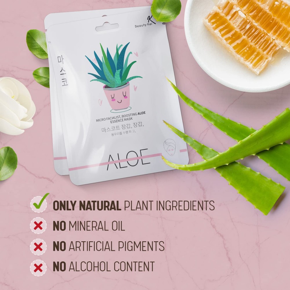 BEAUTY KEI Micro Facialist Boosting Aloe Essence Mask 23g ΜΑΣΚΕΣ