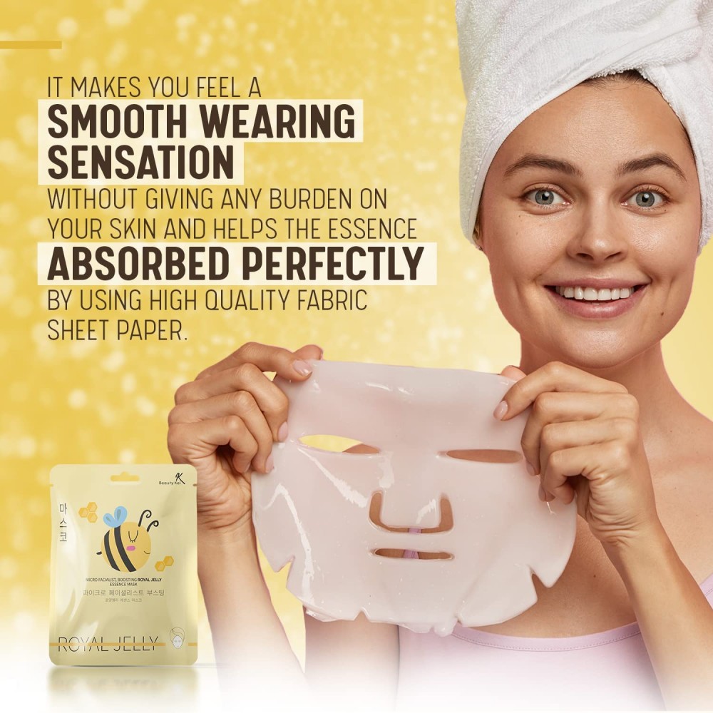 BEAUTY KEI Micro Facialist Boosting Royal Jelly Essence Mask 23g ΜΑΣΚΕΣ
