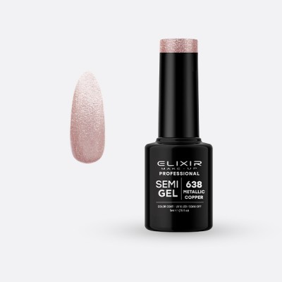 ELIXIR Ημιμόνιμο βερνίκι 5ml – #638 (Metallic Copper)