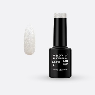 ELIXIR Ημιμόνιμο βερνίκι 5ml – #643 (Luxury White)