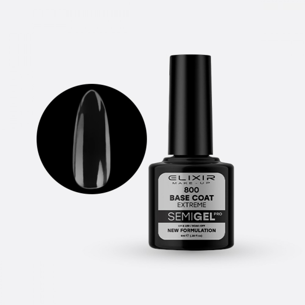 ELIXIR Ημιμόνιμο βερνίκι 8ml – #800 (Base Coat) New Formula!  ΗΜΙΜΟΝΙΜΑ