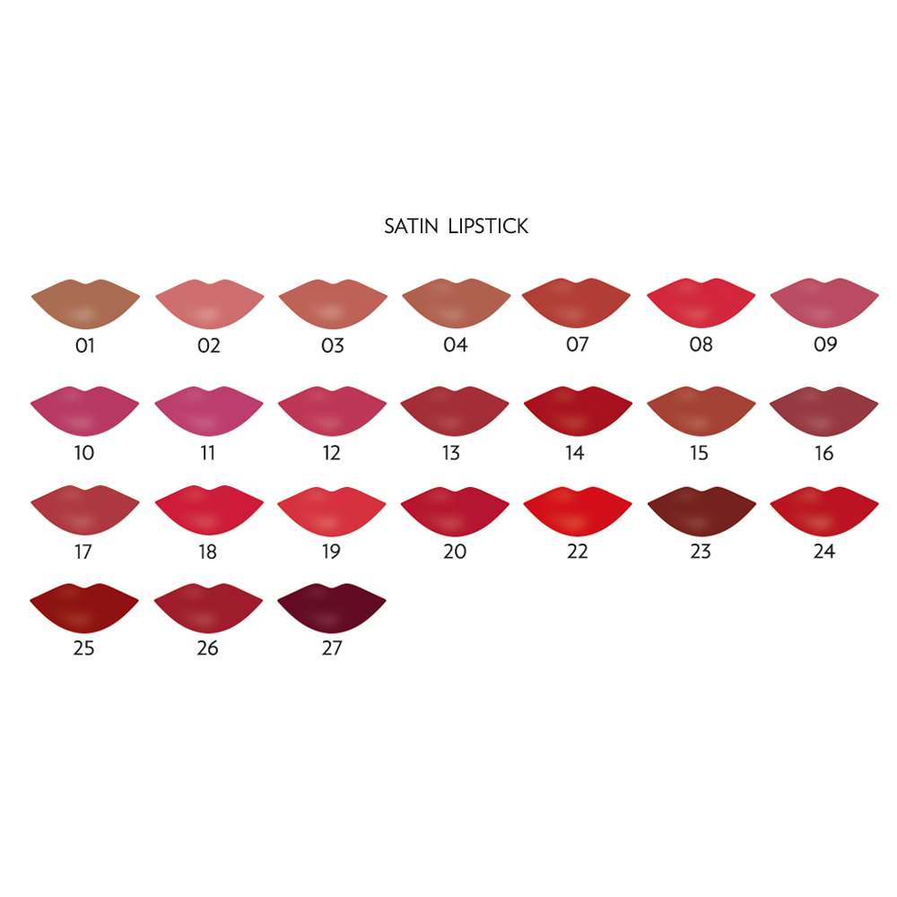 GOLDEN ROSE Satin Lipstick - 07 (4,2gr) ΚΡΑΓΙΟΝ