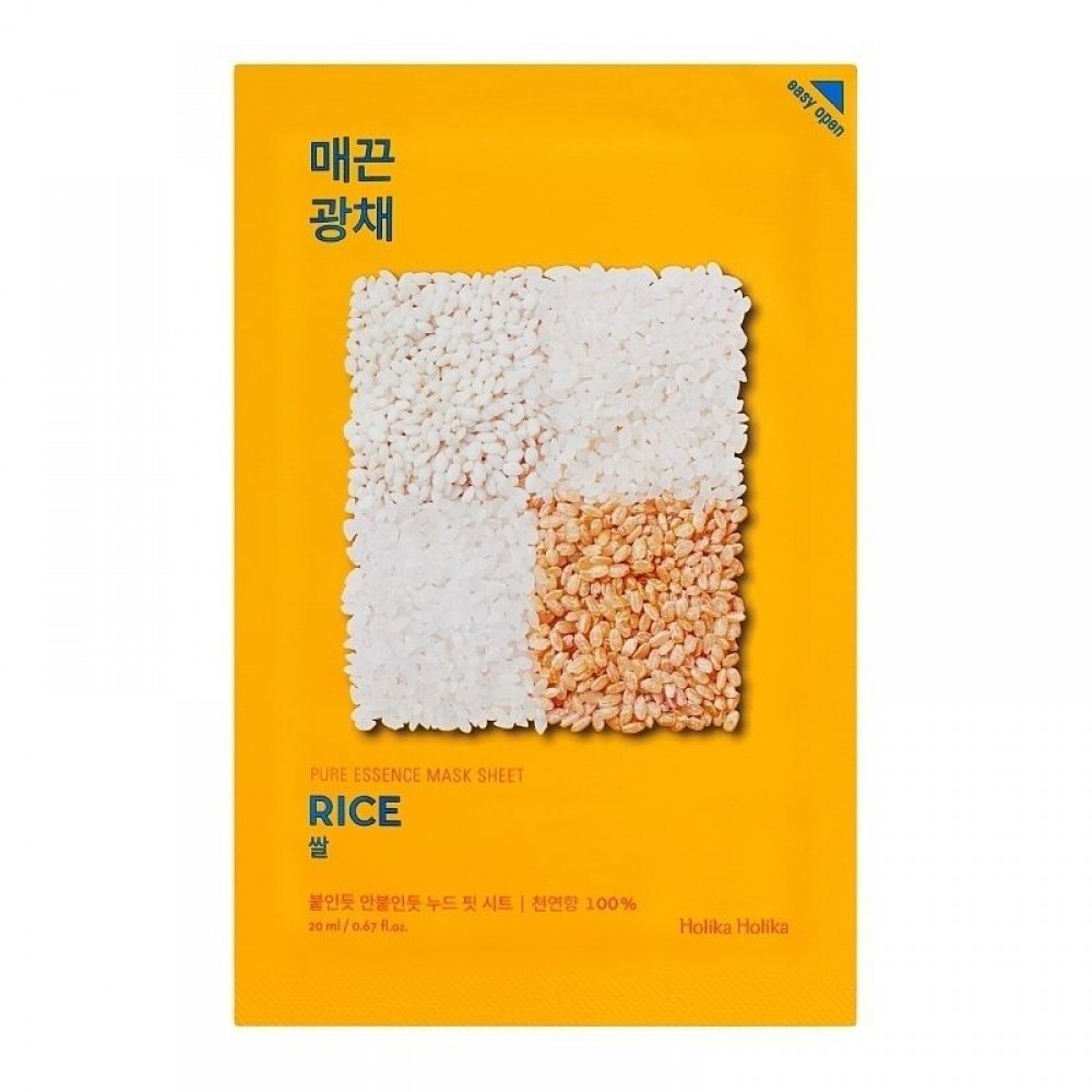 HOLIKA HOLIKA Pure Essence Mask Sheet - Rice 20ml ΜΑΣΚΕΣ