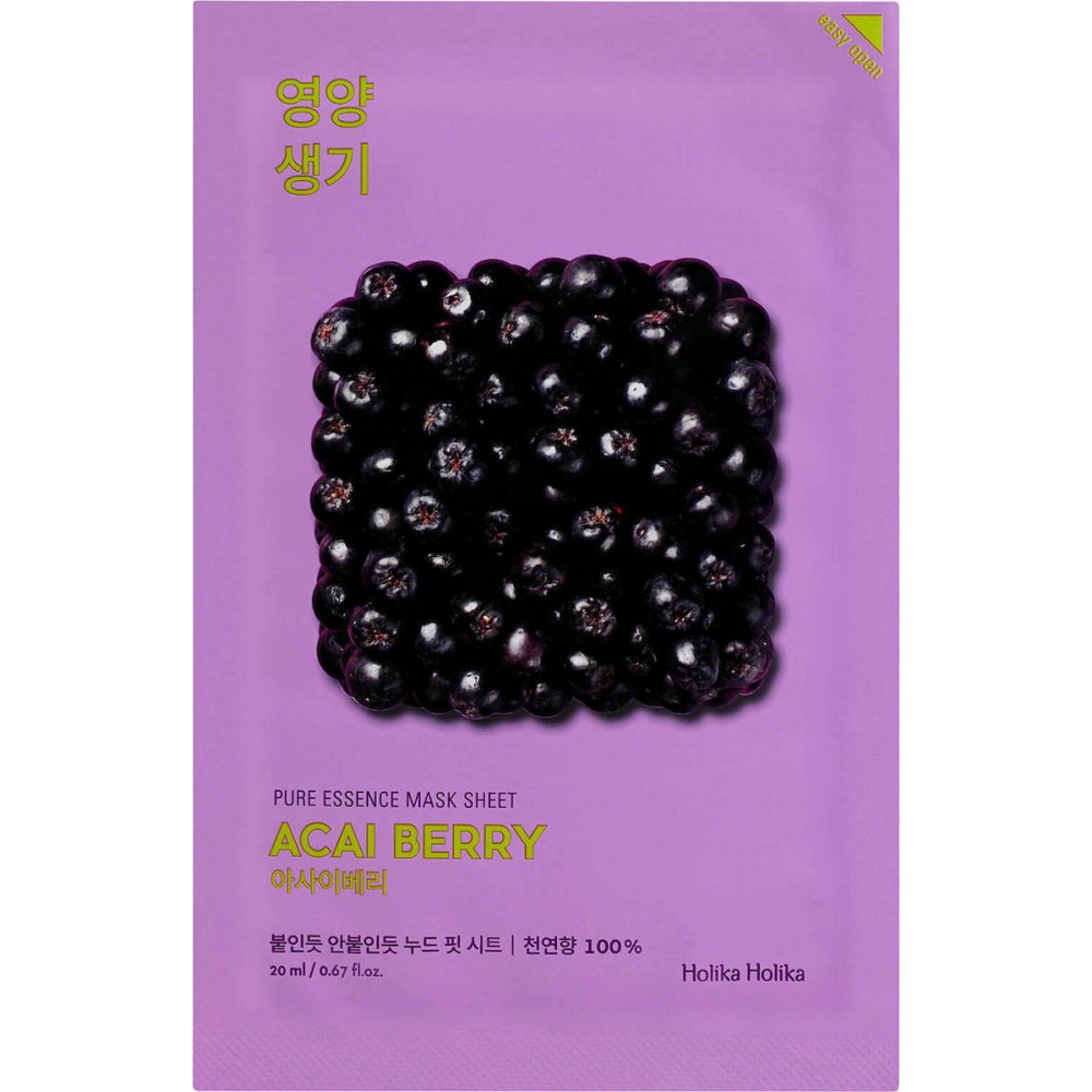 HOLIKA HOLIKA Pure Essence Mask Sheet - Acai Berry 20ml ΜΑΣΚΕΣ