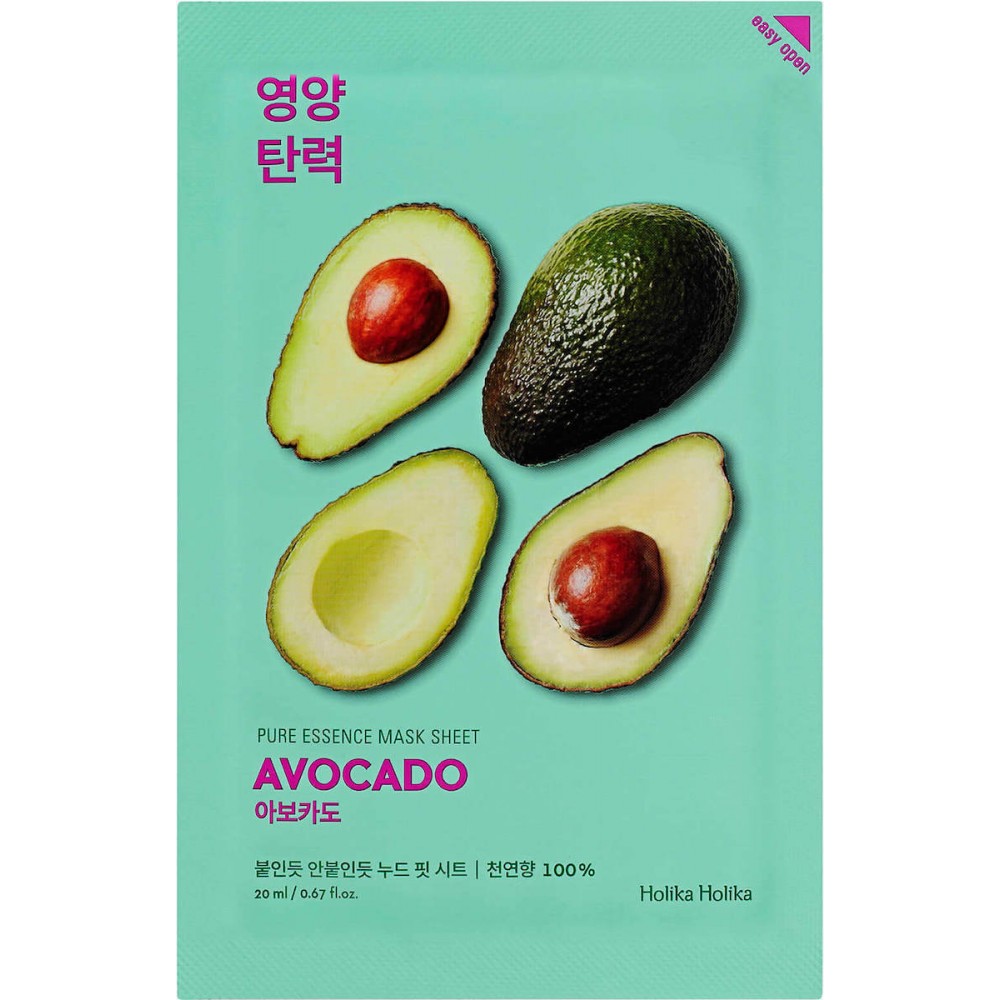 HOLIKA HOLIKA Pure Essence Mask Sheet - Avocado 20ml ΜΑΣΚΕΣ